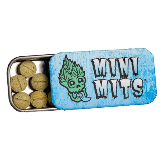Mini mits kratom extract tablets in a travel tin